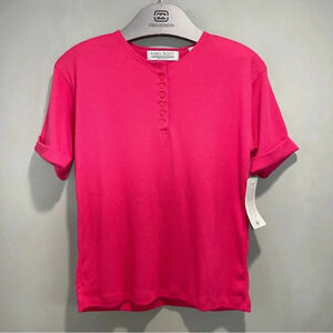New Karen Scott Petites Pink Shirt . Size PS